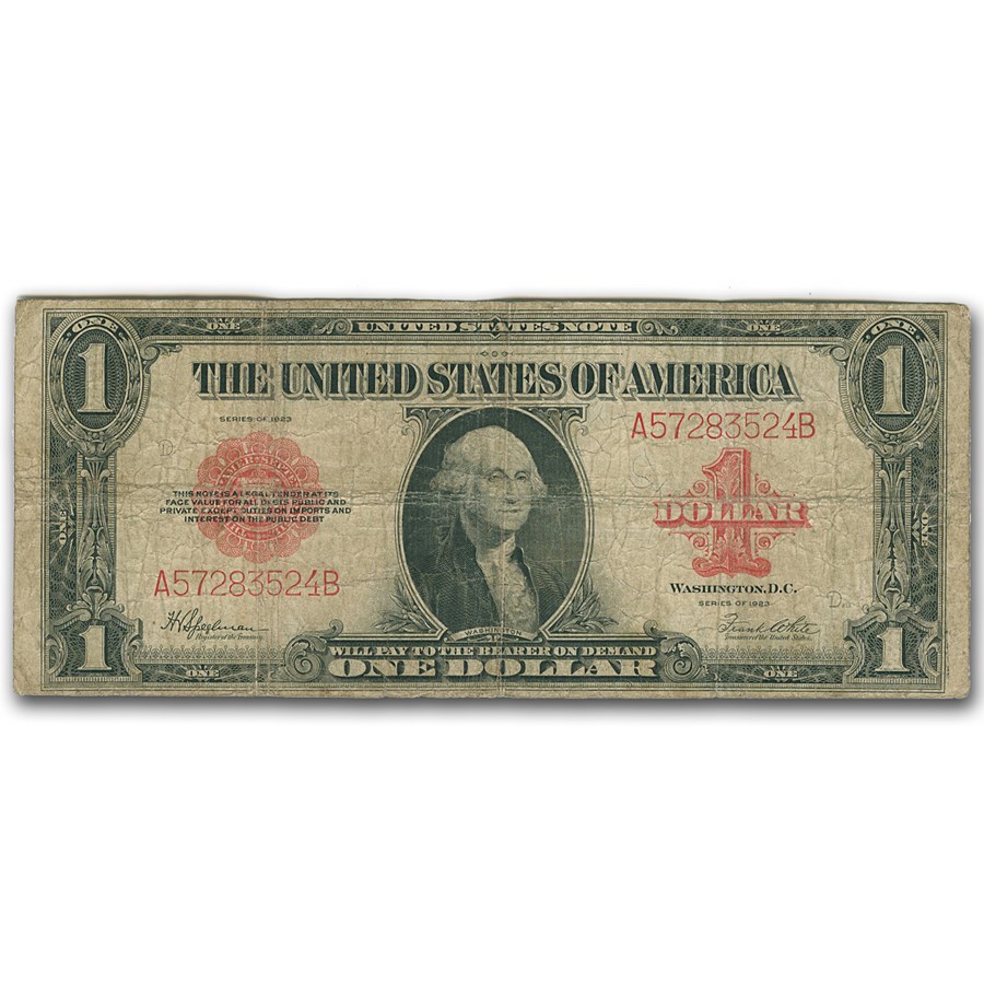 1923 $1.00 Legal Tender Red Seal VG (Fr#40)