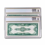 1923 $1.00 Silver Cert. CU-65 PPQ PCGS (Fr#237) 2 Consecutive
