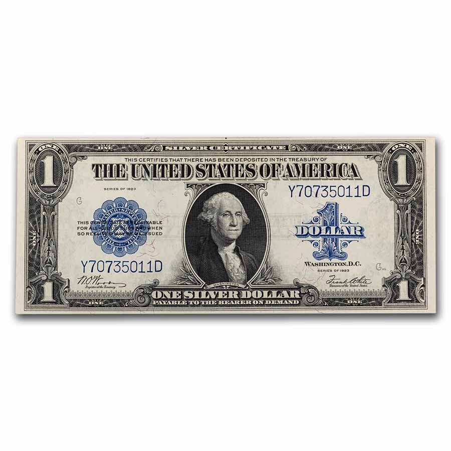 1923 $1.00 Silver Certificate CCU (Fr#238)