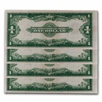 1923 $1.00 Silver Certificate CH AU (Fr#237) 4 Consecutive