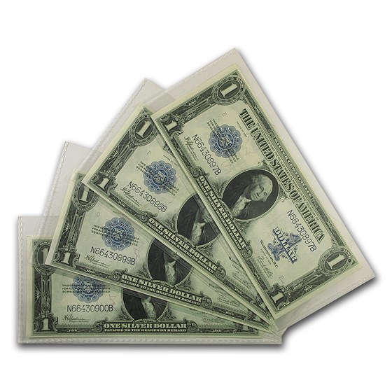 1923 $1.00 Silver Certificate CU (4 Consecutive Notes) 1923 $1.00 Silver Certificate CU (4 Consecutive Notes)
