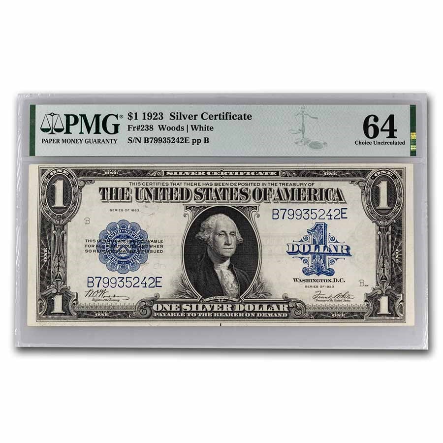1923 $1.00 Silver Certificate CU-64 PMG (Fr#238)