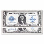 1923 $1.00 Silver Certificate CU (Fr#237) 2 Consecutive