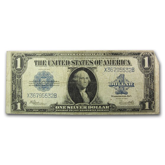 1923 $1.00 Silver Certificate Cull 1923 $1.00 Silver Certificate Cull