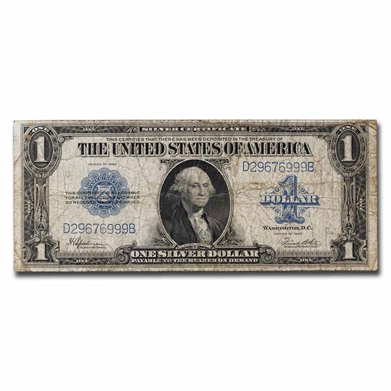 1923 $1.00 Silver Certificate Fine (Fr#237) Inverted Error