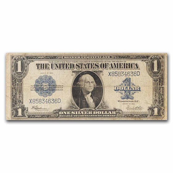 1923 $1.00 Silver Certificate Good 1923 $1.00 Silver Certificate Good