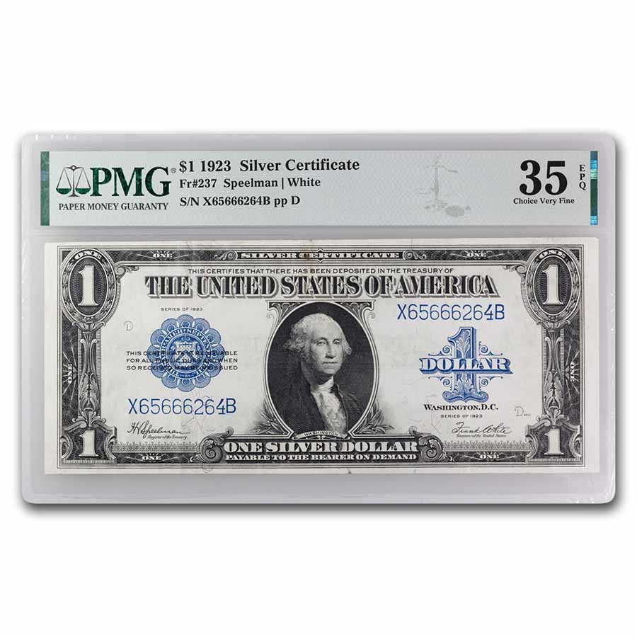 Buy 1923 $1.00 Silver Certificate VF-35 EPQ PMG (Fr#237) | APMEX