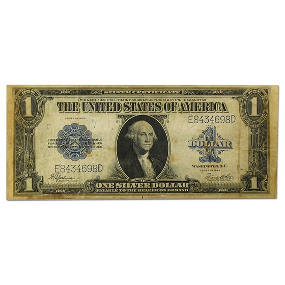 1923 $1.00 Silver Certificate VF (Fr#237) Details