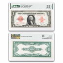 1923 $1.00 United States Note Red Seal CH AU-53 EPQ PMG (Fr#40)