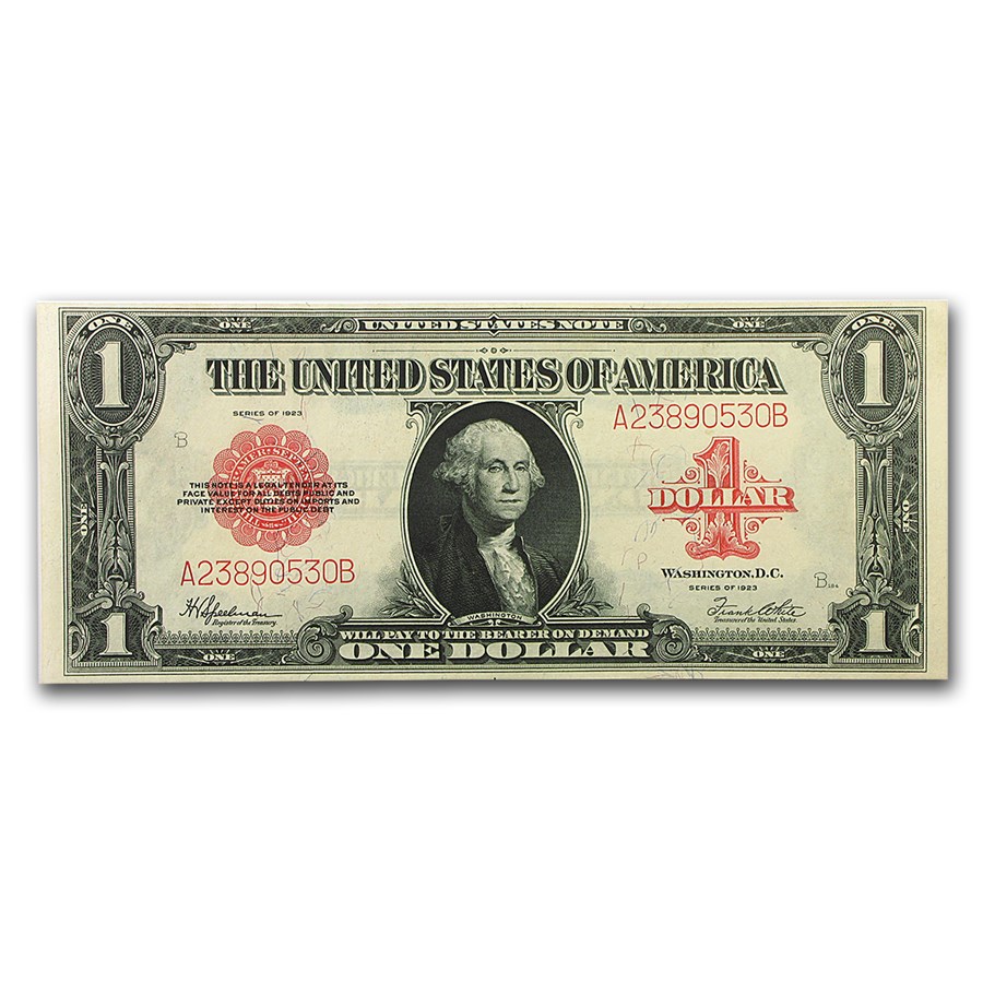 1923 $1.00 United States Note Red Seal CU (Fr#40)