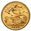 1923-1926 South Africa Gold Half Sovereign George V BU
