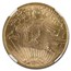 1923 $20 Saint-Gaudens Gold Double Eagle MS-63 NGC