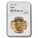 1923 $20 Saint-Gaudens Gold Double Eagle MS-64 NGC 1923 $20 Saint-Gaudens Gold Double Eagle MS-64 NGC