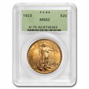 1923 $20 St Gaudens Gold Double Eagle MS-62 PCGS (OGH)