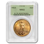 1923 $20 St Gaudens Gold Double Eagle MS-62 PCGS (OGH)