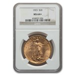 1923 $20 St Gaudens Gold Double Eagle MS-64+ NGC