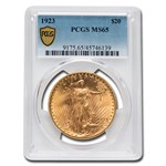 1923 $20 St Gaudens Gold Double Eagle MS-65 PCGS