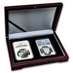 1923/2023 Peace Silver Dollar 2 Coin Set