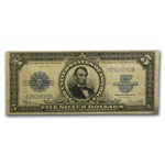1923 $5.00 Silver Certificate Lincoln Porthole Fine (Fr#282)
