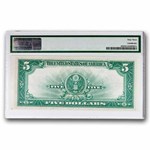 1923 $5 Silver Certificate Lincoln Porthole CU-63 PMG (Fr#282)