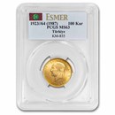 1923/64 (1987) Turkey Gold 100 Kurush Ataturk MS-63 PCGS