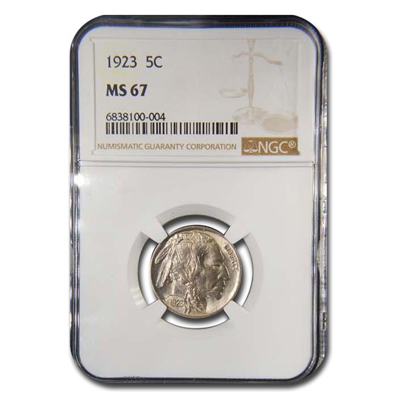 1923 Buffalo Nickel MS-67 NGC 1923 Buffalo Nickel MS-67 NGC