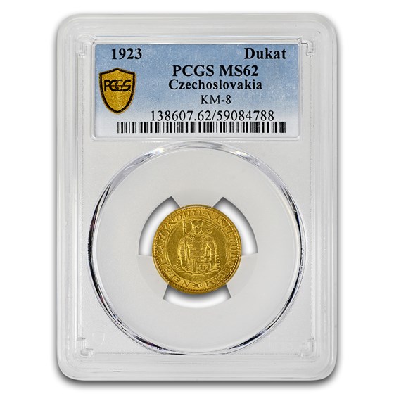 1923 Czechoslovakia Gold Ducat MS-62 PCGS