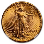 1923-D $20 St Gaudens Gold Double Eagle MS-63 NGC