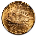 1923-D $20 St Gaudens Gold Double Eagle MS-63 NGC