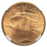 1923-D $20 St Gaudens Gold Double Eagle MS-64+ NGC