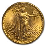 1923-D $20 St Gaudens Gold Double Eagle MS-64+ PCGS