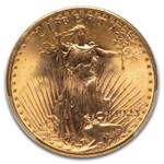 1923-D $20 St Gaudens Gold Double Eagle MS-65+ PCGS CAC