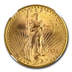 1923-D $20 St Gaudens Gold Double Eagle MS-67 NGC