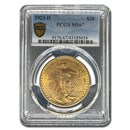 1923-D $20 St Gaudens Gold Double Eagle MS-67 PCGS