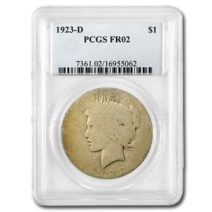 1923-D Peace Dollar Fair-2 PCGS (Low Ball Registry) 1923-D Peace Dollar Fair-2 PCGS (Low Ball Registry)