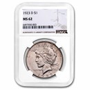 1923-D Peace Dollar MS-62 NGC