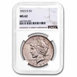 1923-D Peace Dollar MS-62 NGC