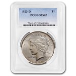 1923-D Peace Dollar MS-62 PCGS