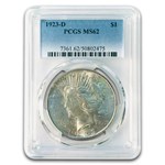 1923-D Peace Dollar MS-62 PCGS