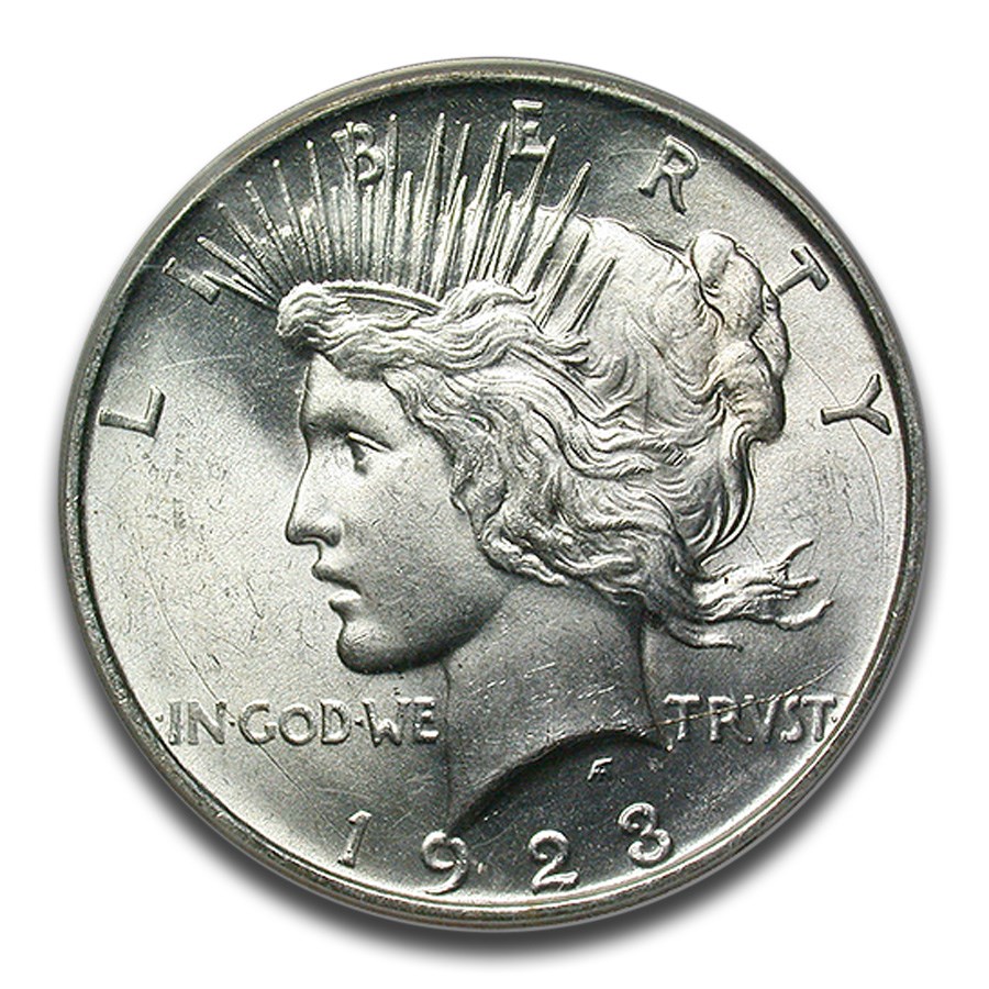 1923-D Peace Dollar MS-64 PCGS