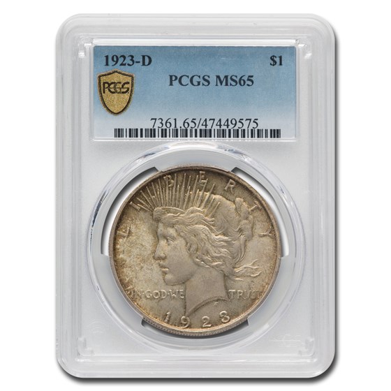 1923-D Peace Dollar MS-65 PCGS (Toned) 1923-D Peace Dollar MS-65 PCGS (Toned)