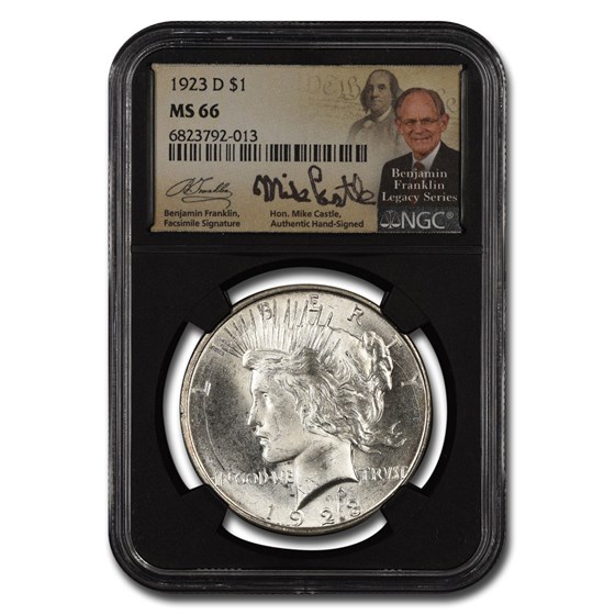 1923-D Peace Dollar MS-66 NGC (Castle) 1923-D Peace Dollar MS-66 NGC (Castle)