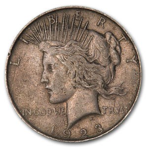 1923-D Peace Dollar VF (VAM-1E, Extra Hair) 1923-D Peace Dollar VF (VAM-1E, Extra Hair)