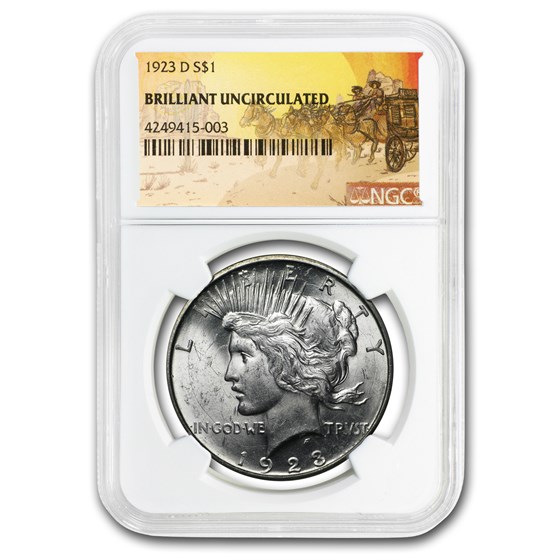 1923-D Stage Coach Peace Dollar BU NGC 1923-D Stage Coach Peace Dollar BU NGC