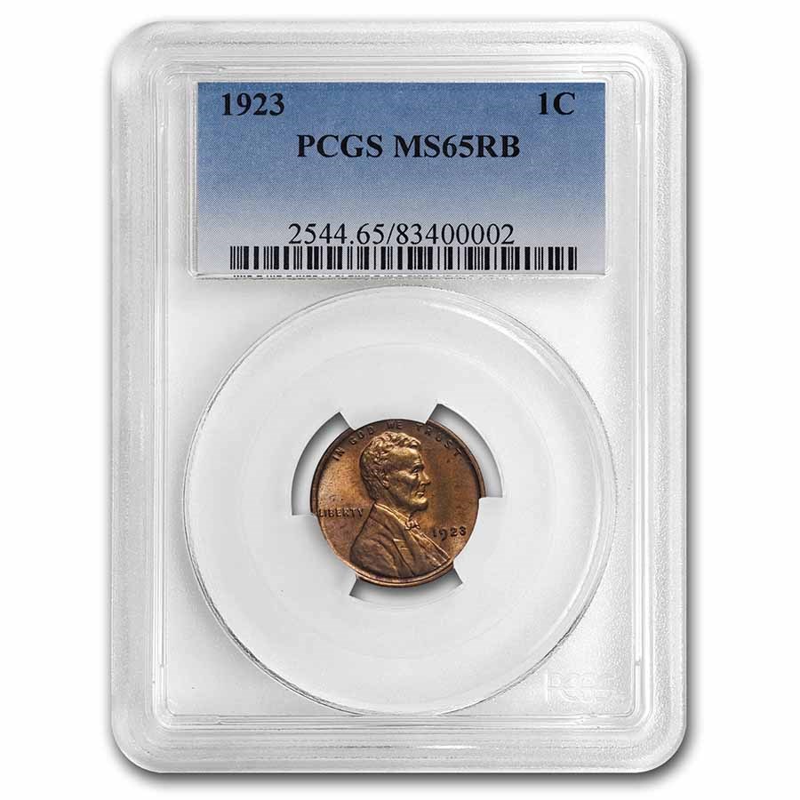 1923 Lincoln Cent MS-65 PCGS (Red/Brown)