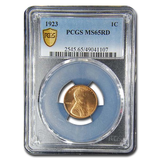 1923 Lincoln Cent MS-65 PCGS (Red) 1923 Lincoln Cent MS-65 PCGS (Red)