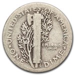 1923 Mercury Dime 50-Coin Roll Avg Circ