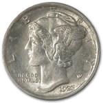 1923 Mercury Dime AU