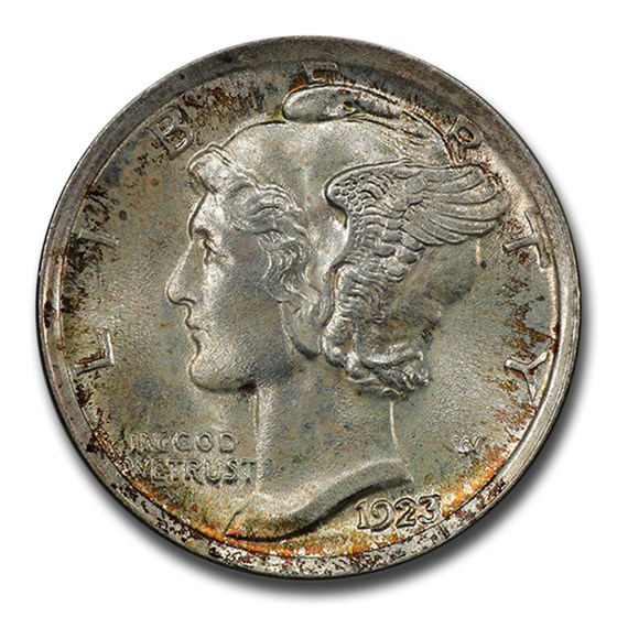 1923 Mercury Dime MS-66 PCGS (FB) 1923 Mercury Dime MS-66 PCGS (FB)