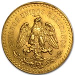 1923 Mexico Gold 50 Pesos BU